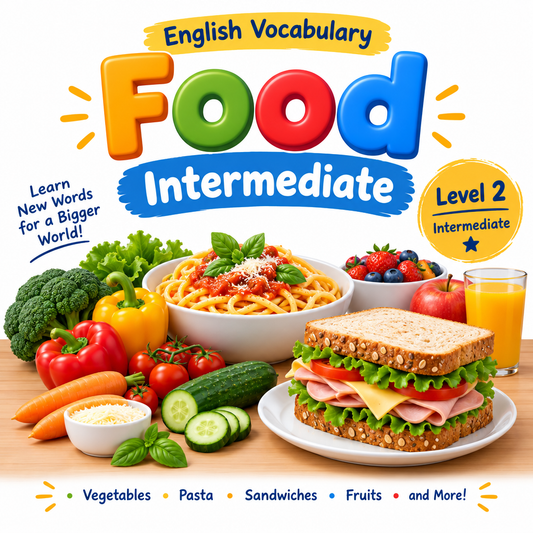 Food Vocabulary Flashcards Intermediate Level 2 cover