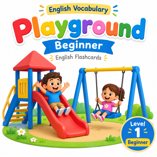 Playground Vocabulary Flashcards Beginner Level 1 cover