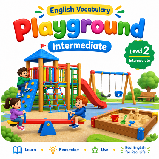 Playground Vocabulary Flashcards Intermediate Level 2 cover