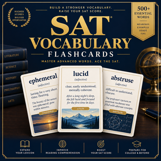 SAT 考试词汇 Flashcard 套装封面图