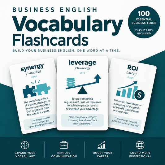 商务英语词汇 Flashcard 套装封面图